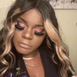 Straight 13x4 blonde skunk strip frontal