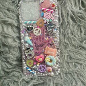 iPhone 14 Pro Max peace color bling case